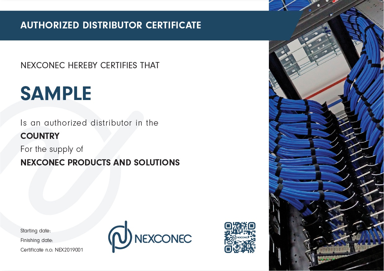 Nexconec Distributor Certificate